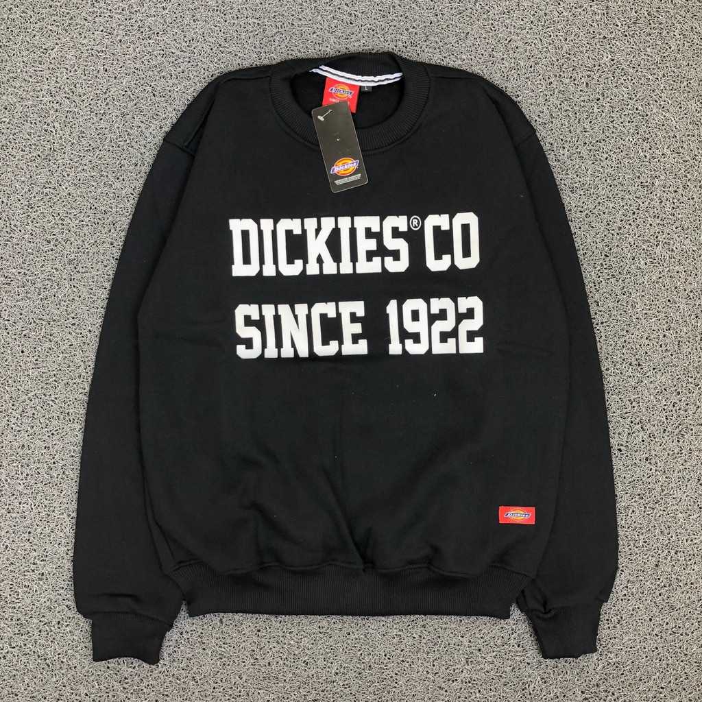 JAKET SWEATER CREWNECK DICKIES AUTHENTIC 1922 BLACK AUTHENTIC ORIGINAL TERLARIS