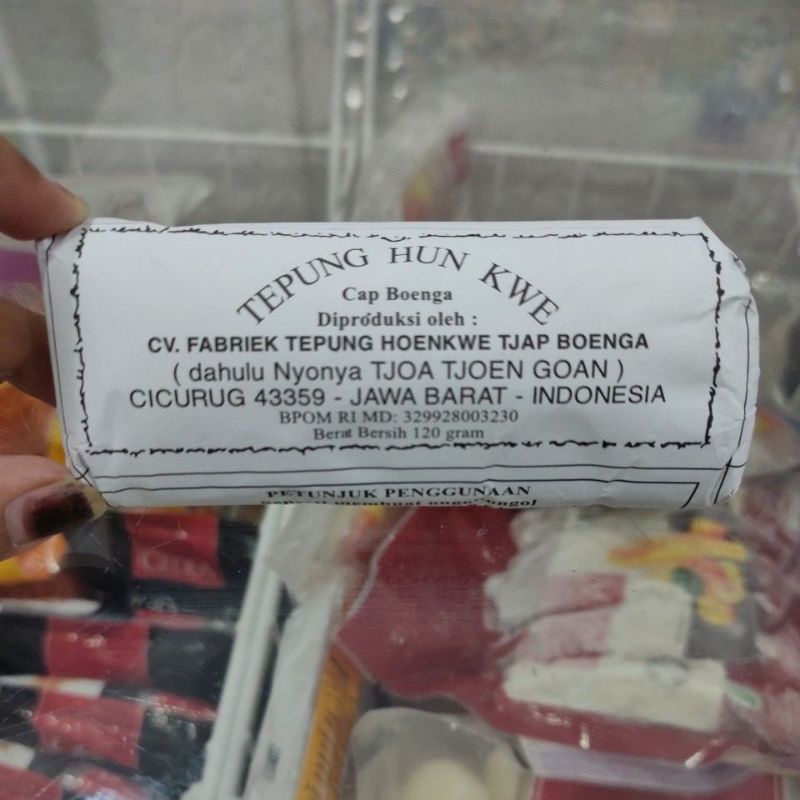 

Tepung Hun Kwe 120g Cap Boenga