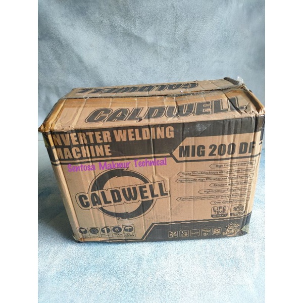 CALDWELL MIG 200 DF Inverter trafo Las Tanpa Gas Gasless CO2 200DF