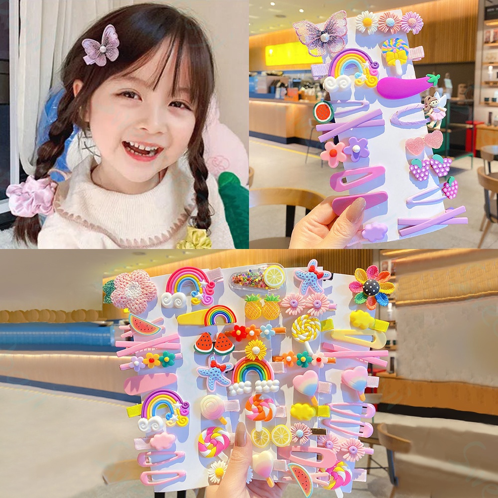 SweetyBayi Ikat rambut korea rambut Jepitan rambut anak Hair clip anak 14pcs