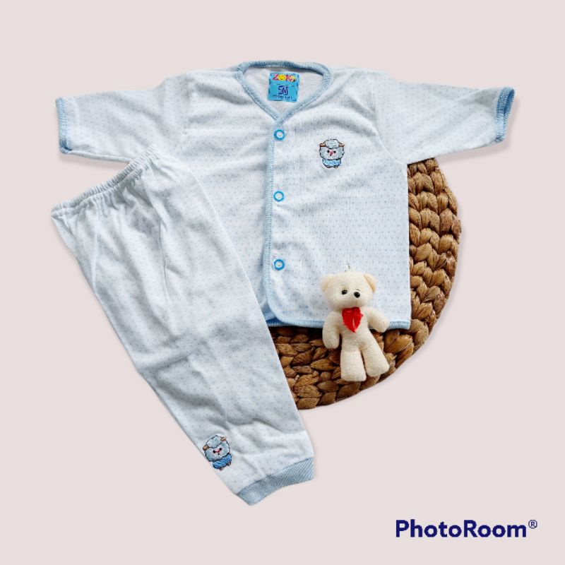 Setelan Bayi Polkadot SNI || Setelan Newborn SNI || Setelan Bayi Katun