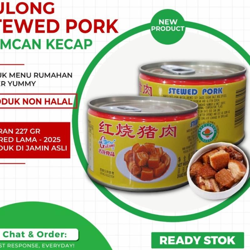 

Harga Grosir Gulong Stewed Pork / Samcan Kecap / Sam Can Gulong 227 Gram - Istimewa