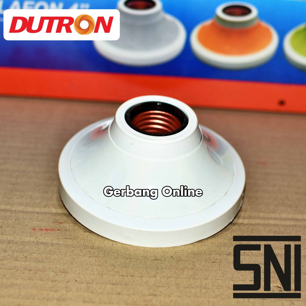 Fitting Lampu Plafon Bulat Fiting Lampu Plafon Bulat 4 inch E27 DUTRON