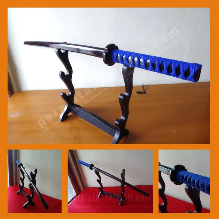 PROMO Bokken / Boken Tsuba dengan Sageo (Mokko Gata Tsuba) TERLARIS