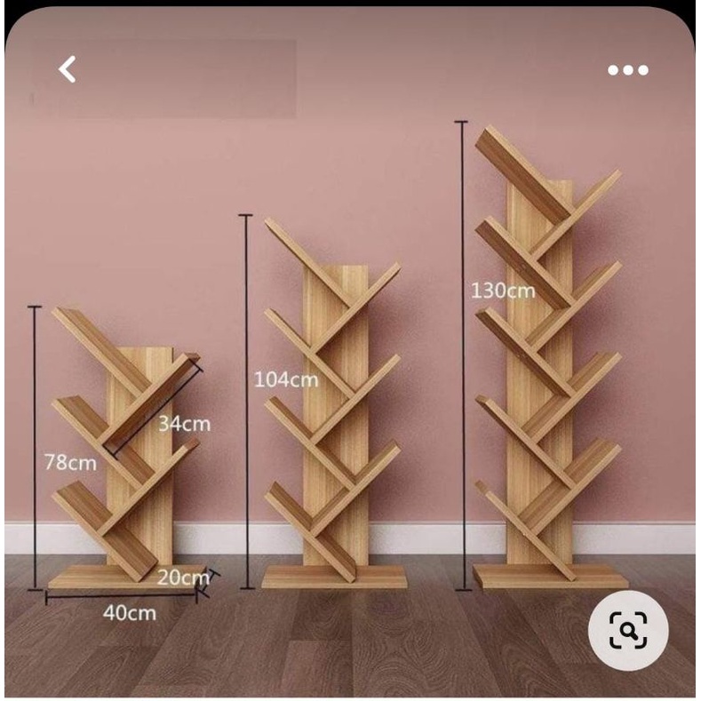 rak buku hpl minimalis modern