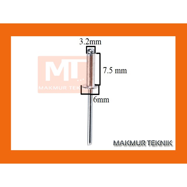 PAKU RIVET - PAKU KELING TYPE 423 MEREK RIVETTI