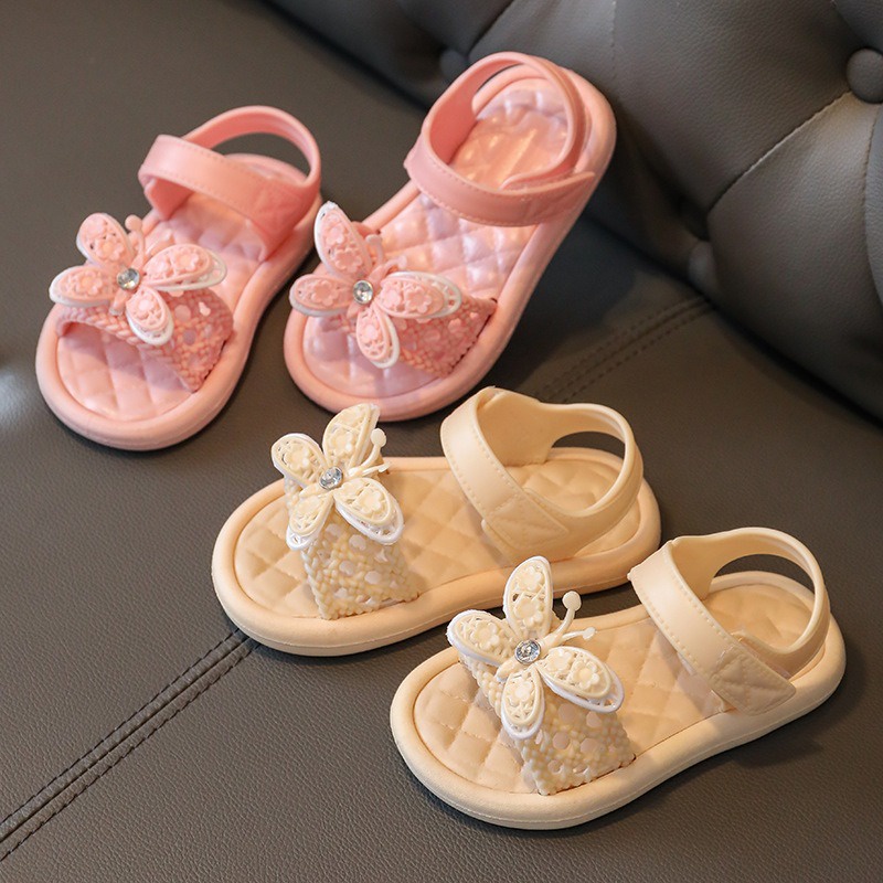 BOBOHO - SANDAL BUTTERFLIES ANAK PEREMPUAN IMPOR / SEPATU SANDAL BAHAN KARET IMPORT 1-5 TAHUN