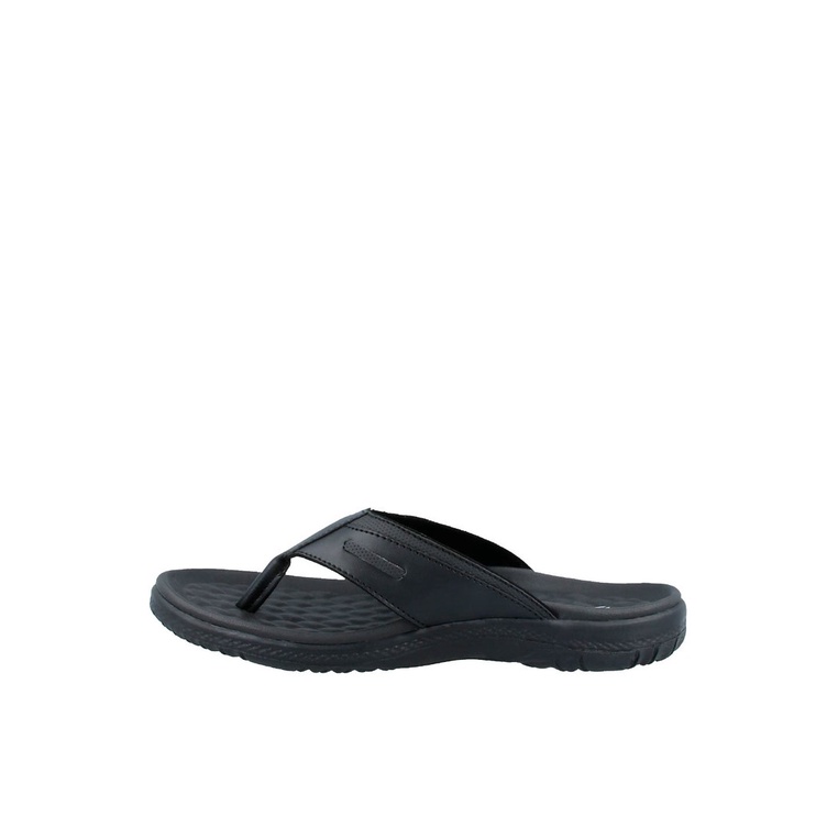 SANDAL JEPIT PAKALOLO PRIA ORIGINAL CASUAL KULIT ASLI HITAM PB33