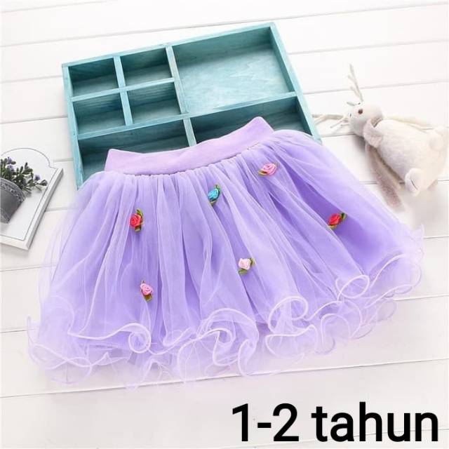 Rok Tutu Bayi 6-12 bulan, 1-2 tahun, Anak Import / Bawahan Tutu Anak / Rok Anak Lucu / Tutu Bunga 6 