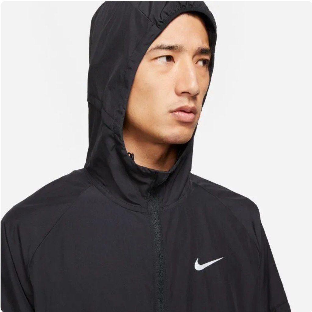 NIKE REPEL MILER JACKET BLACK DD4747-010 Men Running Jaket Original