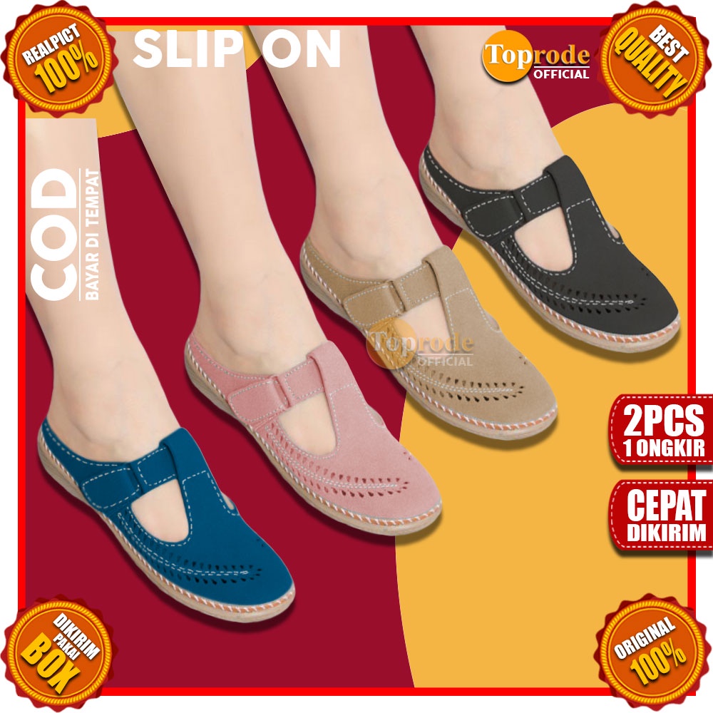 SEPATU SANDAL KEKINIAN WANITA TERBARU SENDAL CEWEK MURAH CASUAL TALI PEREMPUAN SLIP ON SELOP SLOP FASHION FLAT CEWE 2023 IBU IBU KARET MULES KONDANGAN SLIPON SANTAI KERJA KULIT ORIGINAL TERLARIS CANTIK KANTOR DEWASA ORI POLOS PESTA FLATSHOES REMAJA TC10A