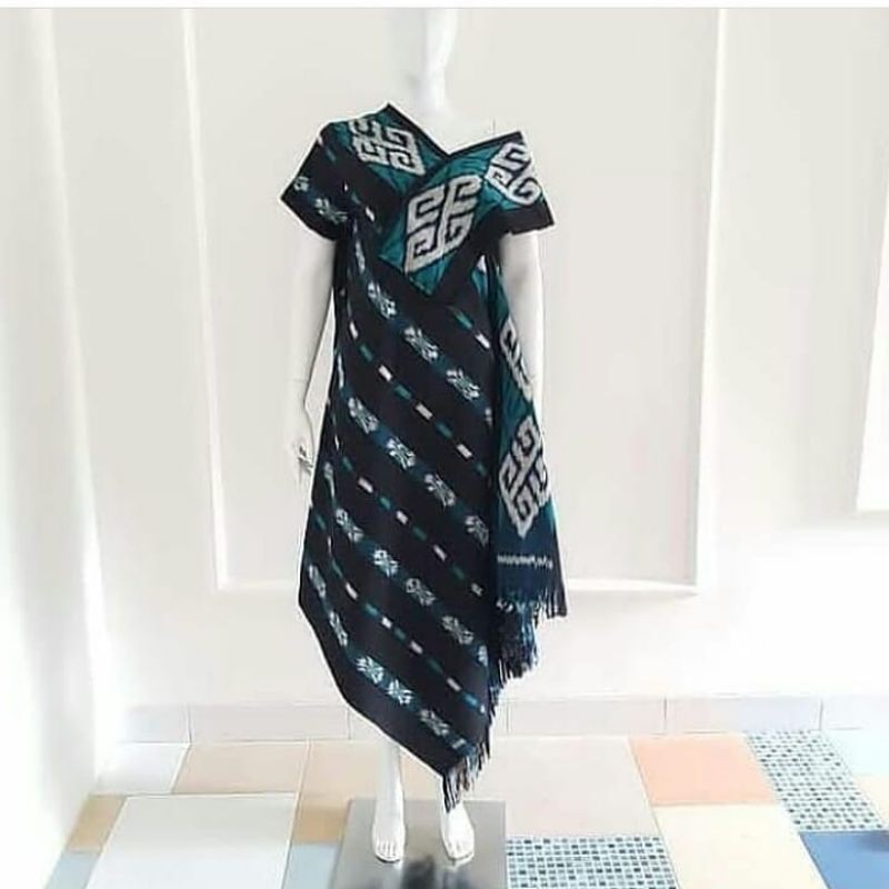 dress tenun wanita, tunik tenun wanita