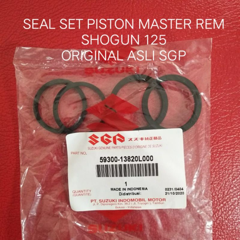 SEAL KALIPER MASTER REM SHOGUN 125 SEAL PISTON MASTER REM ORIGINAL SUZUKI ASLI SGP