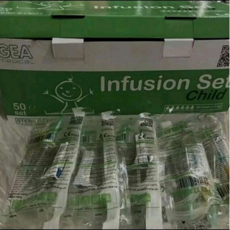 Infus set anak GEA /child infusion set/ selang infus