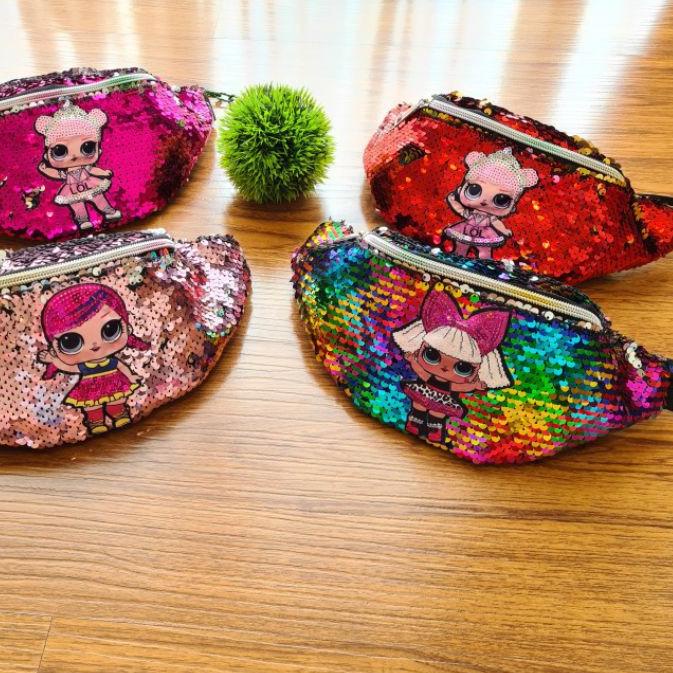 ➧ TAS PINGGANG ANAK LOL LED / TAS SELEMPANG ANAK LOL LED / SLING BAG ANAK LOL LED / TAS ANAK ➥