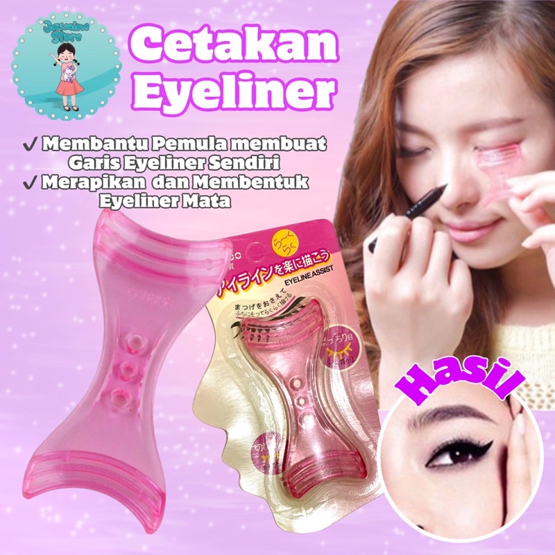 Cetakan Eyeliner/Cetakan Alis/Peralatan Make Up/Alat Bantu Eyeliner Shaper/Alat Make Up