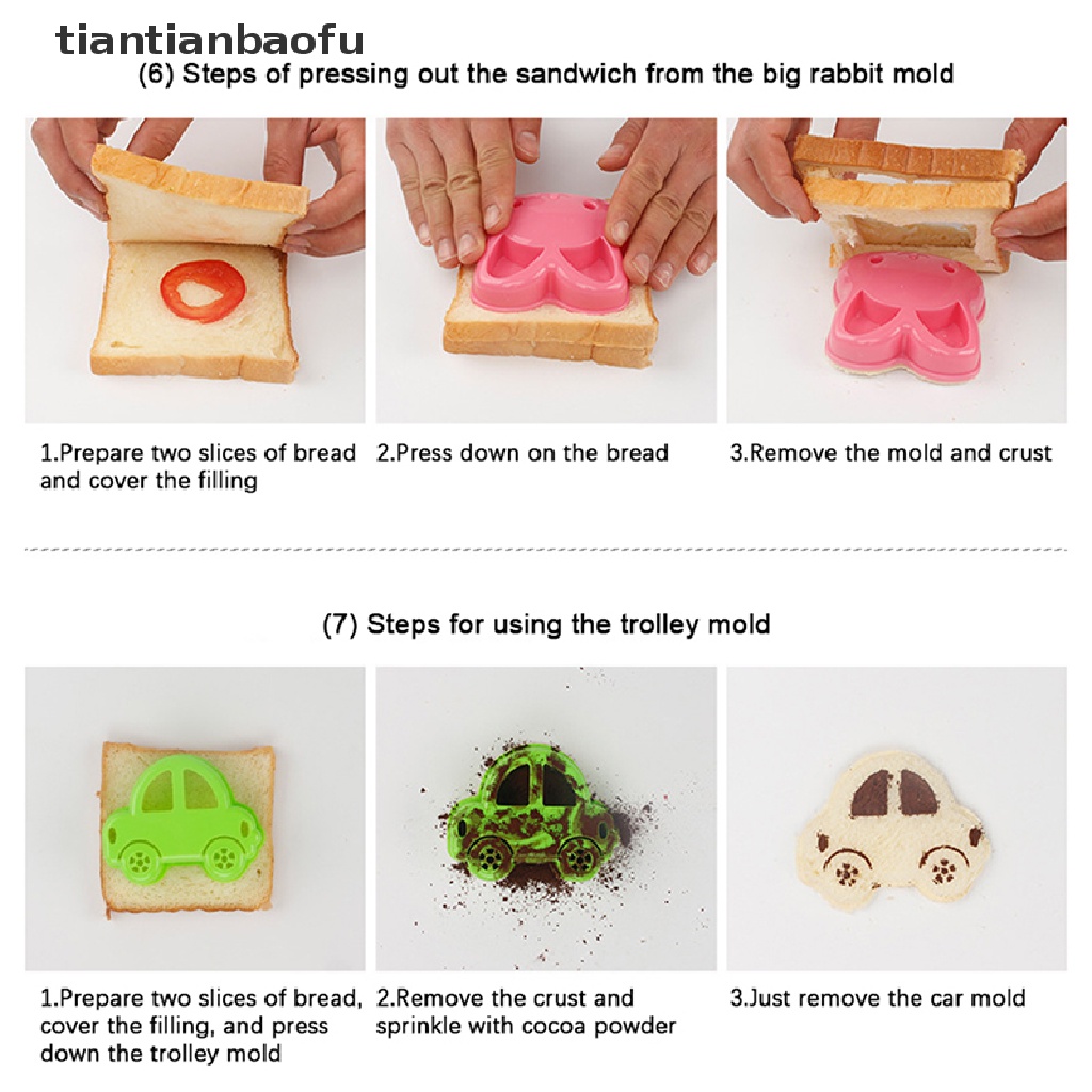 Cetakan Pemotong Roti Sandwich Bento Makan Siang Bentuk Teddy Bear