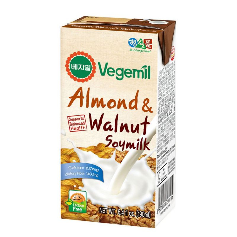 

Vegemil Almond & Walnut/Soymilk 190ml/Import