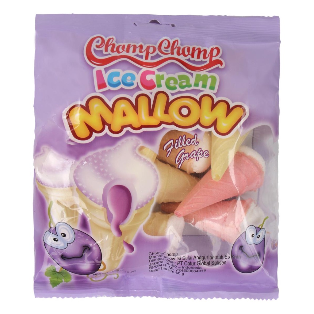 

Chomp-Chomp Ice Cream Mallow Grape Marshmallow 60 g