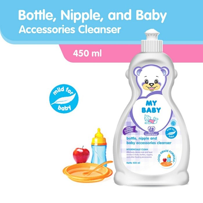 ♥BabyYank♥ My Baby Bottle Nipple &amp; Baby Accessories Cleanser Bottle 450 mL  Refill 400ml - Pencuci Botol Susu