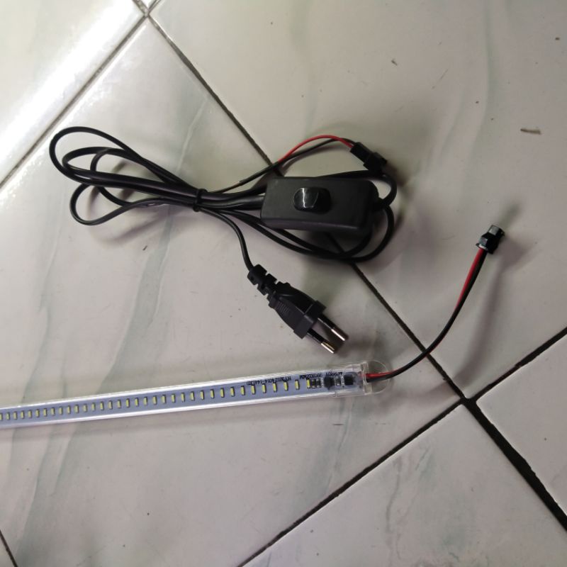 lampu hard strip 100 cm atau 1 meter aquarium dan etalase lampu saja 220v murah 14 watt