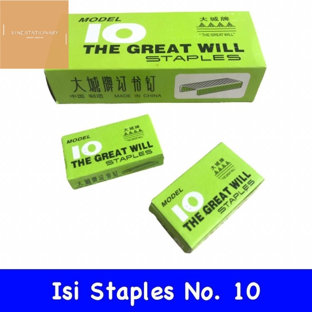 

Isi Staples No.10 Great/ISI STAPLES/VINE STATIONARY