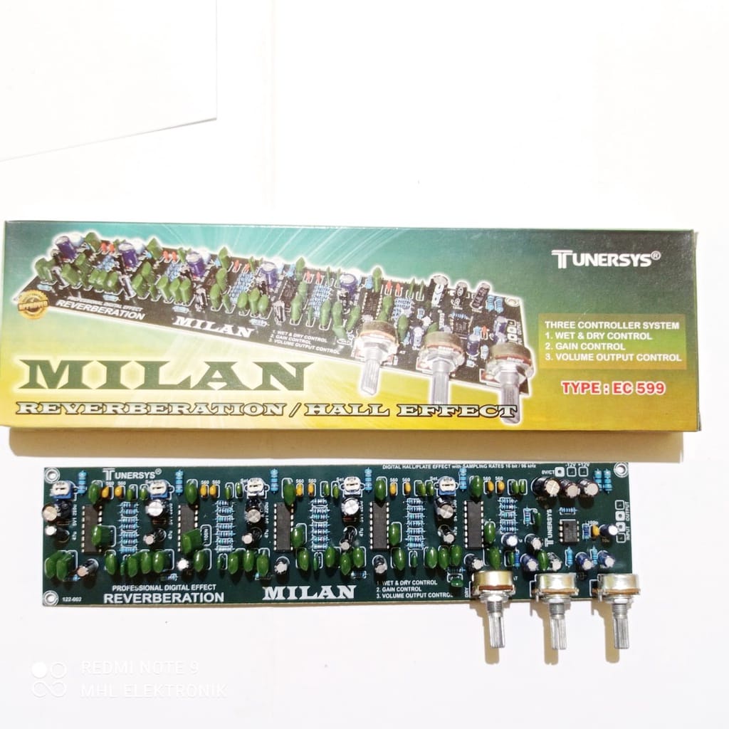 KIT REVERB 3 POT 5 IC PT2399 TUNERSYS NYESS