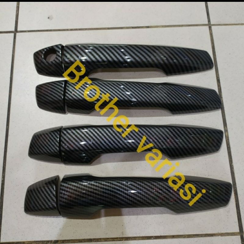 Cover Handle Xpander Livina 2019 2022 UP Keyless Carbon Glossy