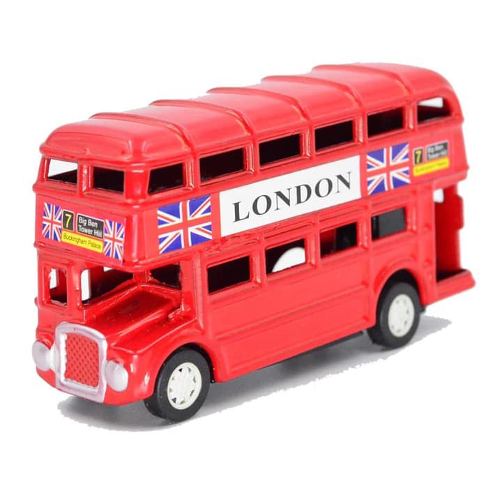 Souvenir London Bus 9CM x 5Cm / Souvenir Oleh2 London England 2037