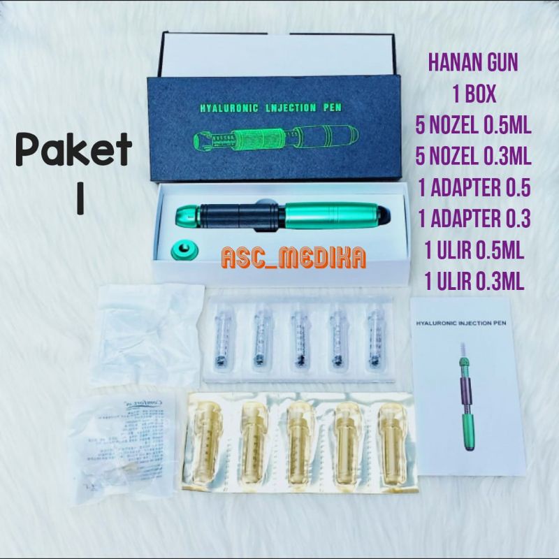 Alat Sunat Hanan Gun 0,3 dan 0,5ml Anastesi Tanpa Jarum Khitan Modern / Hanan Gun 2in1 0,5ml & 0,3ml