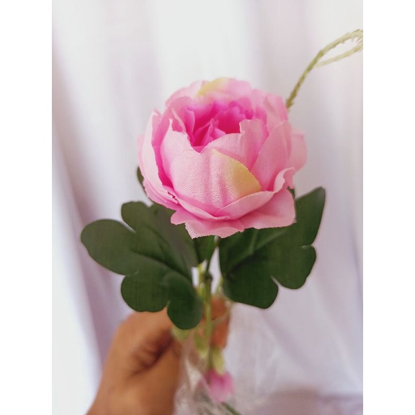 Peony Bunga Plastik Artificial Dekorasi Rustic Hiasan Mahar Dried Flower Hampers Ringbox-Beauty