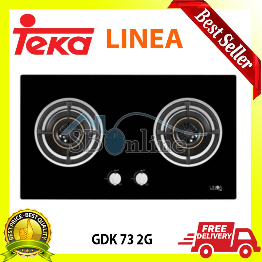 Kompor Tanam Built-in Gas Hob LINEA GDK 73 2G AI AL