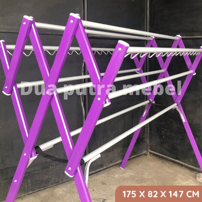 JUMBO - jemuran Baju / Pakaian / Lipat | Jemuran Aluminium Warna