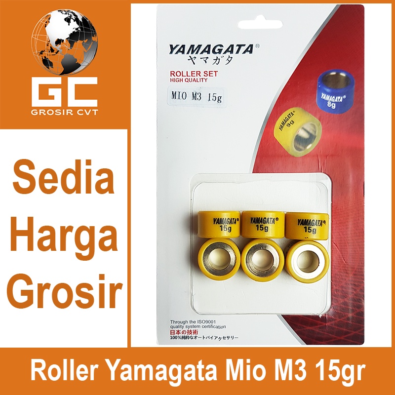 Roller Nmax Mio M3 Aerox S Z GT X-Ride Fino Lexi Free Go Gear Fazzio Xeon 125 150 Yamagata 15 gram