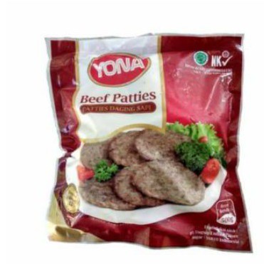 

Daging Burger Yona Beef Patties 500grm. daging tebal dan gurih