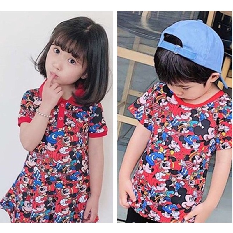 BAJU ANAK LAKI-LAKI DAN PEREMPUAN COUPLE MICKEY MOUSE