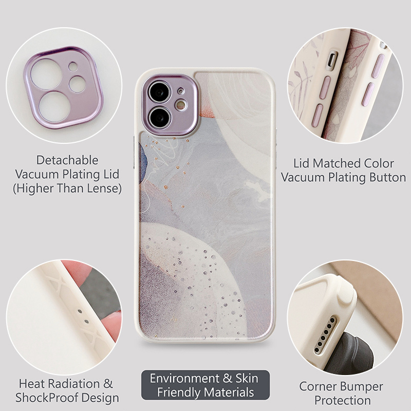 Soft Case Pelindung Motif Marmer Pink Dapat Dilepas Untuk Iphone 12 Pro Max 11 Pro Max 7 8 Plus X Xr Xs Max Se2020