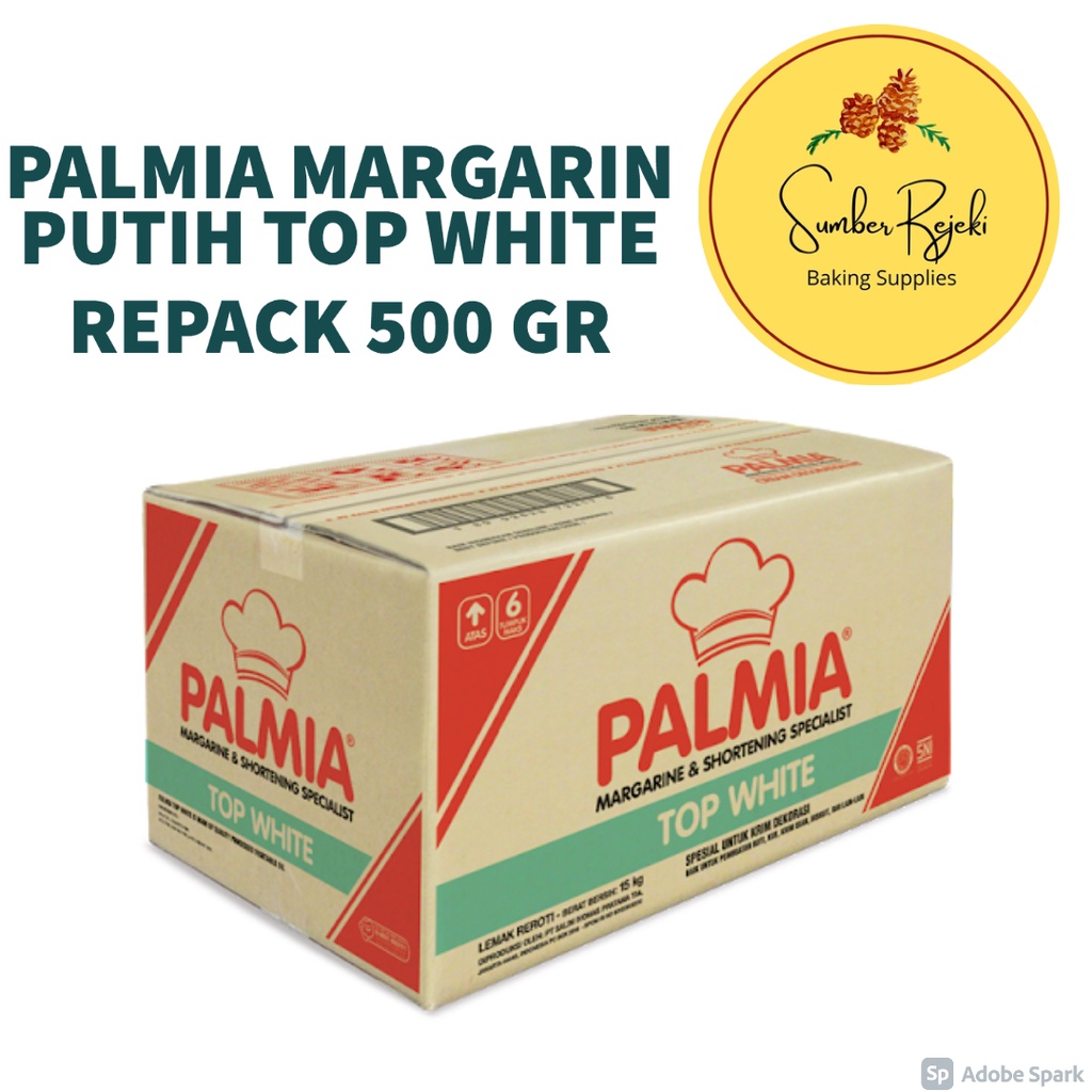 

Palmia Top White Margarin Putih 500 Gr