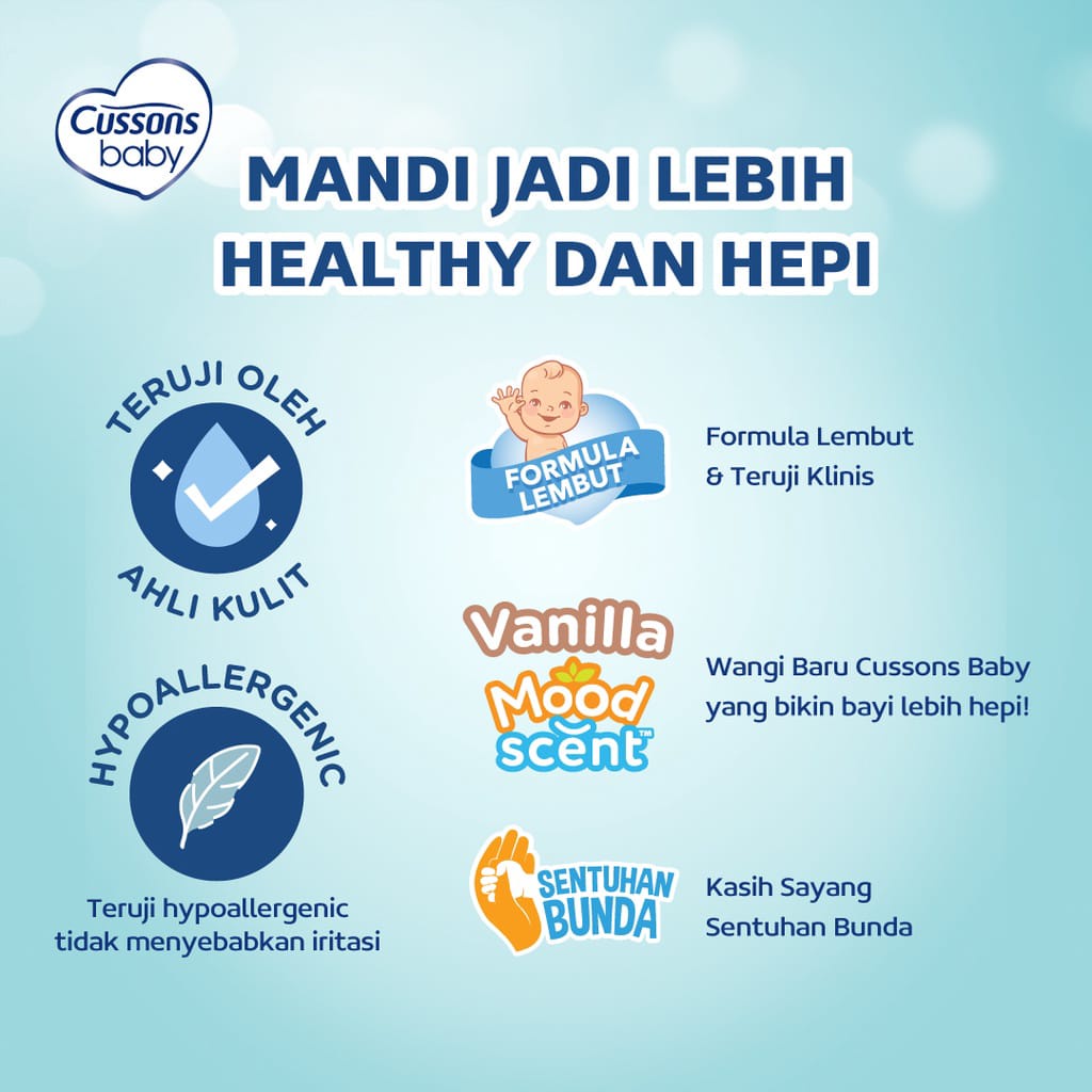 Cussons Baby Hair &amp; Body Wash Mild &amp; Gentle 100+100ML/Cusson Sabun Cair/Sabun Mandi Cair Bayi/Extra Fill 100%