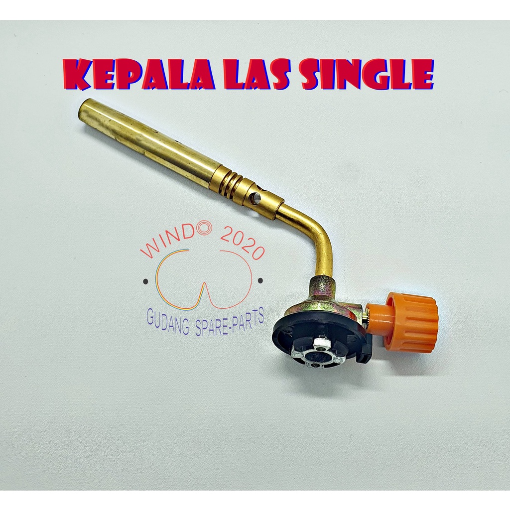 KEPALA LAS SINGLE | GAS LASS TORCH ALAT BAKAR MAKANAN / DAGING TABUNG KECIL | HI COOK KEMPING