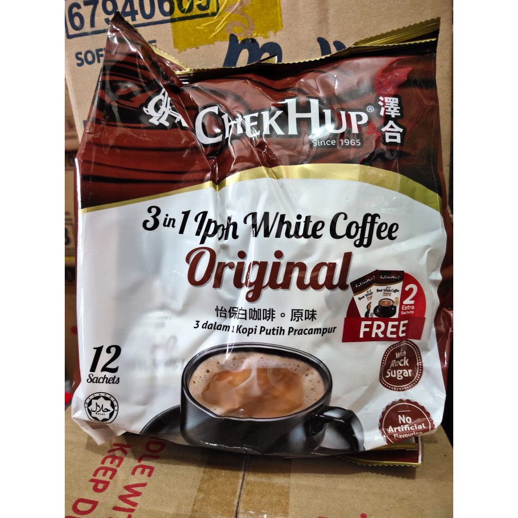

Kopi Chek Hup 3 in 1 White Coffee Original isi 12