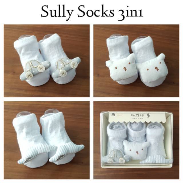 Kaos Kaki Bayi Putih Polos Boneka Newborn Lucu Baby Infant Kaus Kaki 0 1 2 3 4 5 6 Bulan Baru Lahir Kado Lahiran