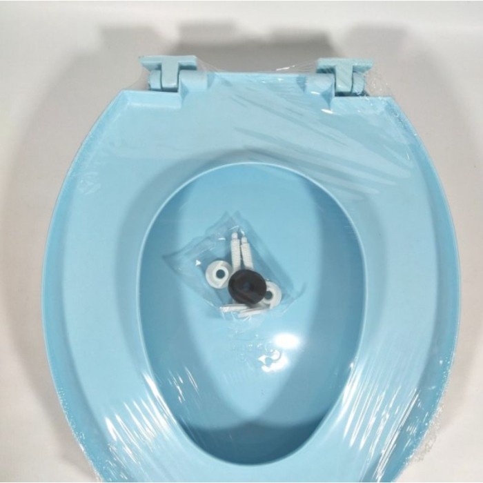 Tutup Closet Kloset Duduk Universal Biru /Seat Cover Toilet Universal