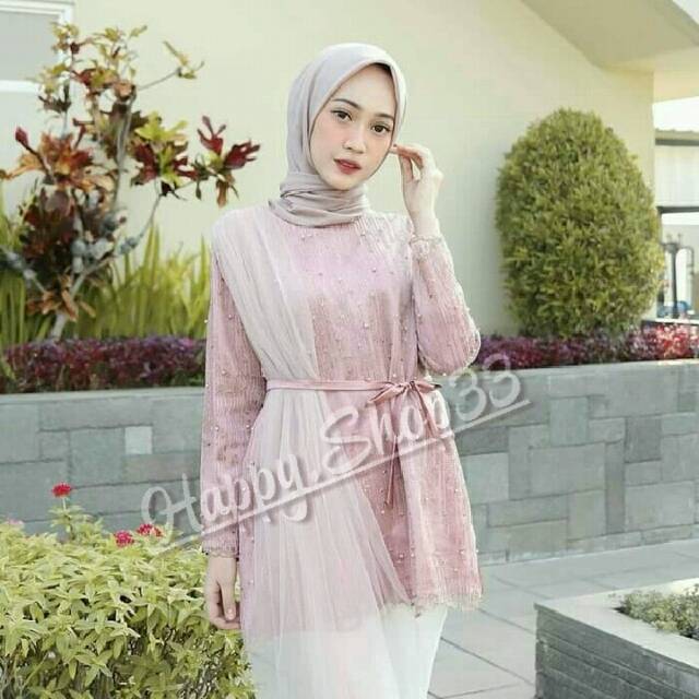 Sonata Tunik | Atasan Tunik Terbaru | Tunik Brokat Termurah | Hijab Wanita Muslim