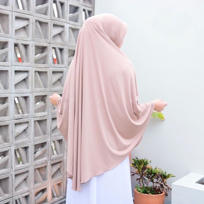 JILBAB BERGO HAMIDAH JUMBO XL SPANDEK JERSEY | JILBAB BERGO SPANDEK XL