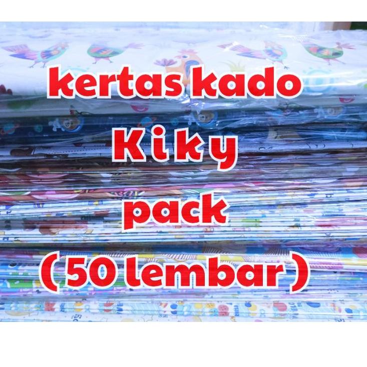 

Oke Price.. KERTAS KADO KIKY PACK ( 50 LEMBAR )
