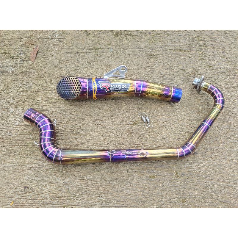Knalpot Original RDM24 kanan kobra model jaring satria fu sonic cod