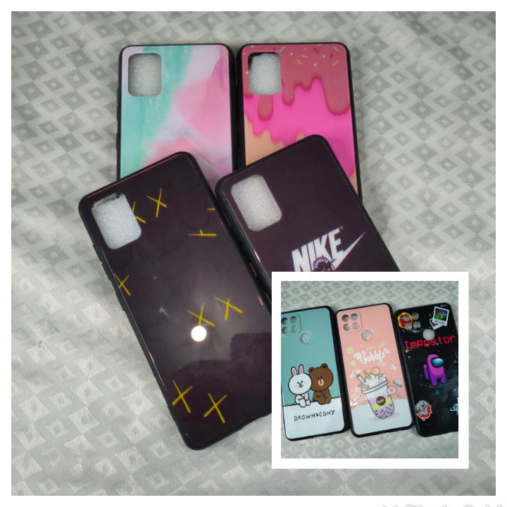 HARD CASE FUZE GLASS KARAKTER KACA ANTI LECET SAMSUNG J2 PRIME