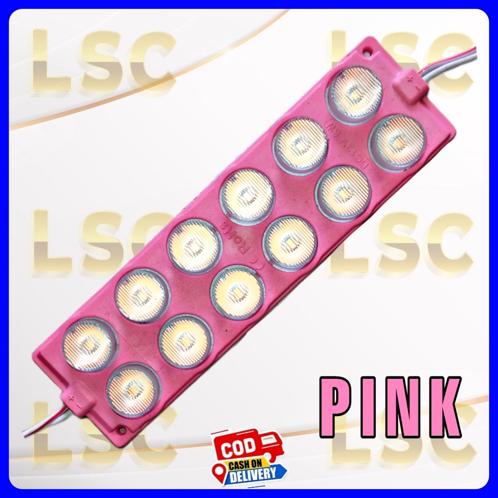 Lampu modul Led 12 mata jumbo 2x6 12volt variasi mobil motor