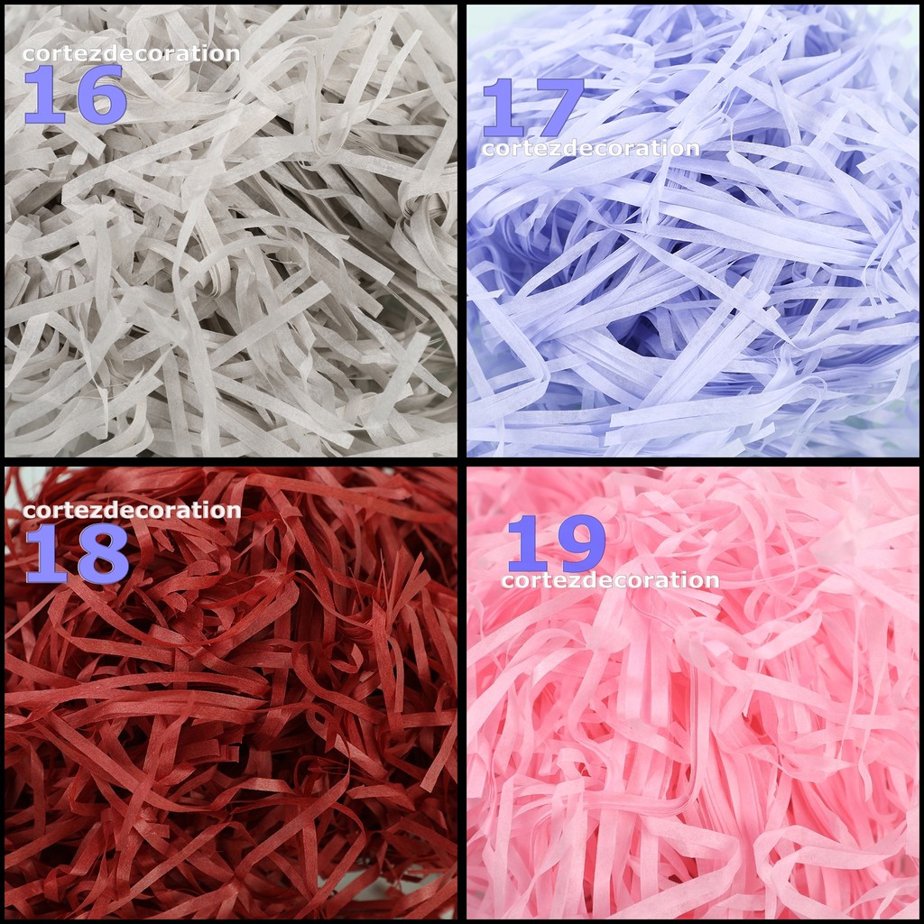 [1 Kg] Shredded paper kertas potong alas kado Gift Box Filler hampers kertas cacah isian parcel 1KG